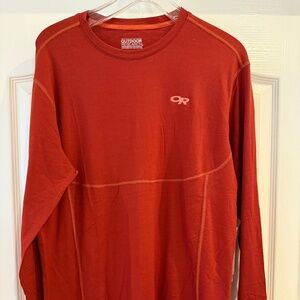 Brand New Mens Outdoor Research long sleeve merino wool base layer